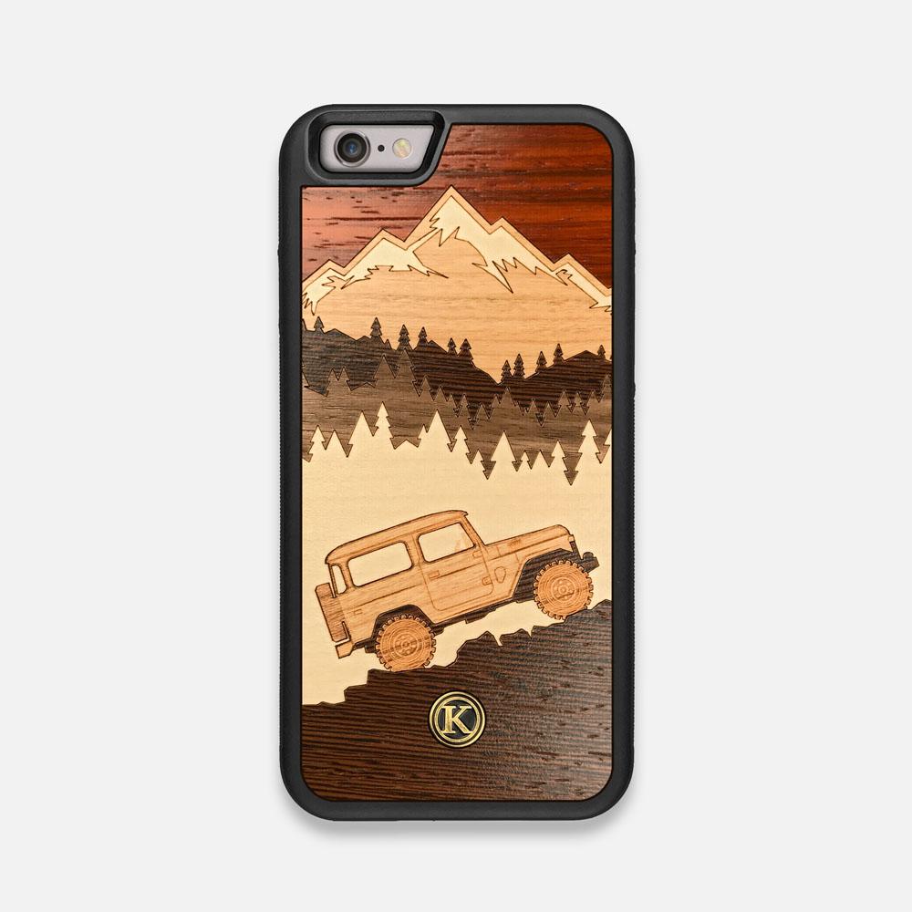 Off Road Handmade Wenge Padauk Maple Wood iPhone 6 Case by Keyway