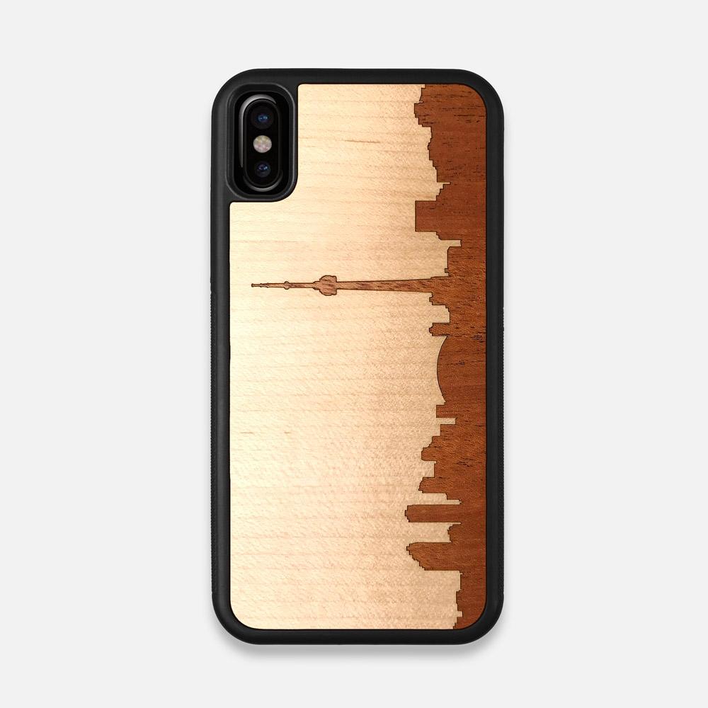 Toronto Handmade Sapele Maple Wood iPhone X Case by Keyway