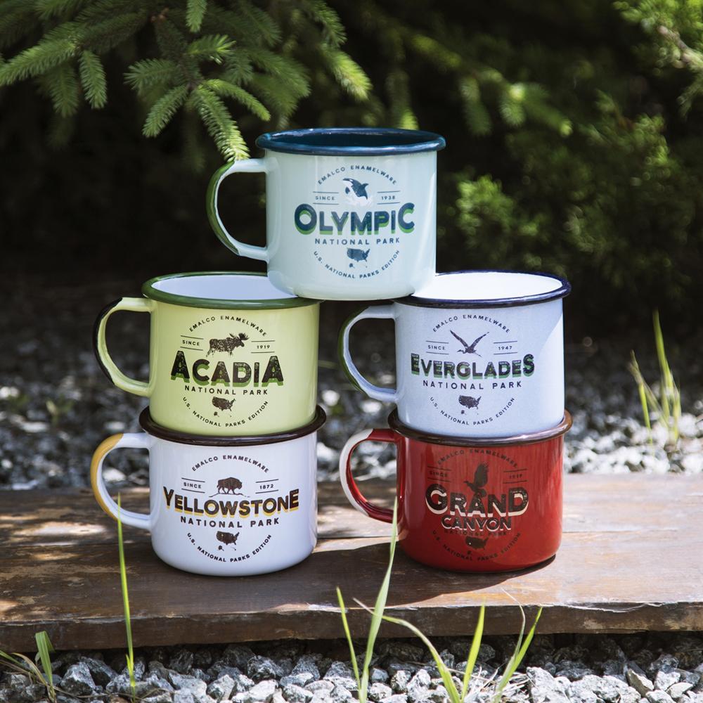 Handmade in Poland Enamel and Steel Camp mugs from Keyway Designs. Made by Artisans around the world.