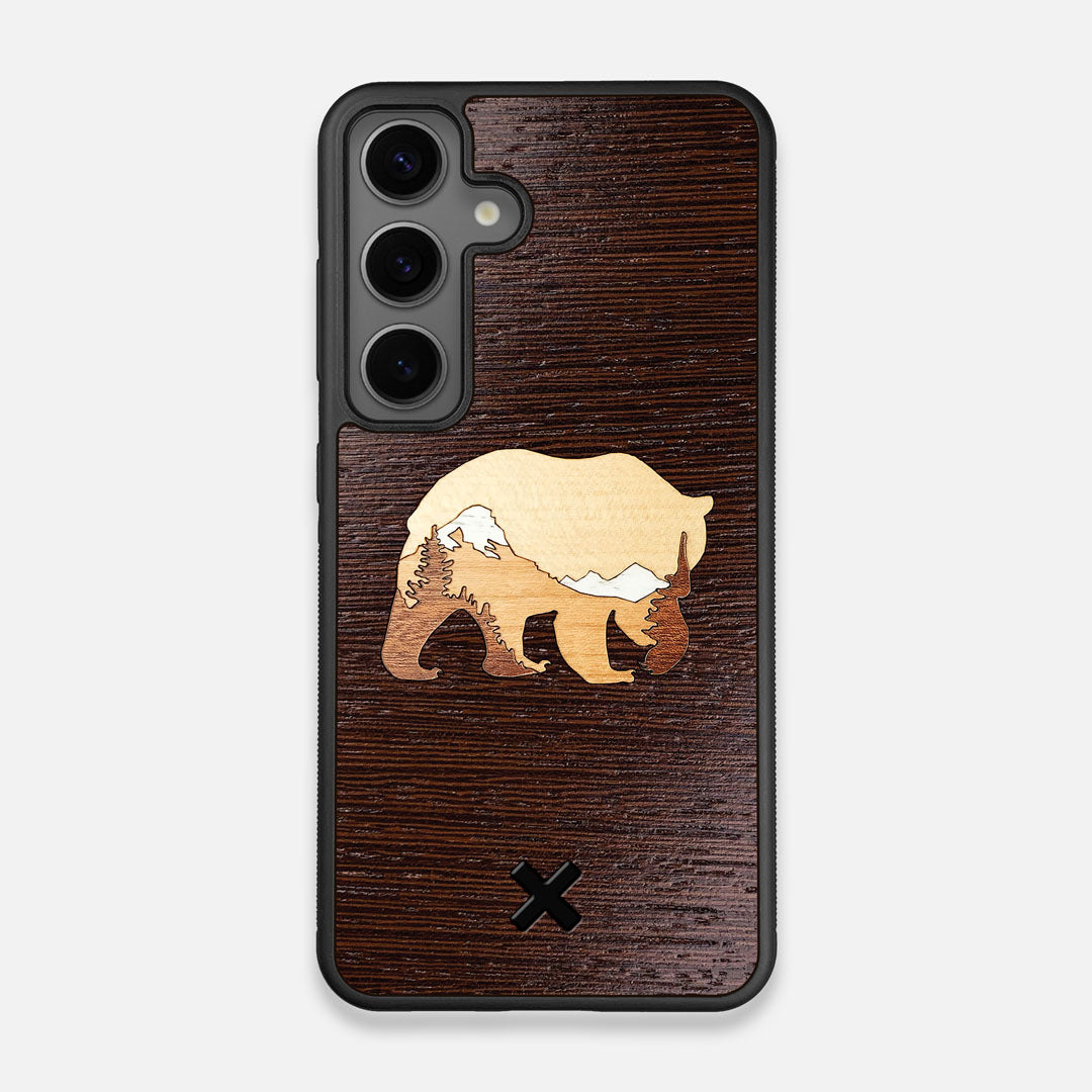 TPU/PC Sides of the Bear Mountain Wood Galaxy S25 Case by Keyway Designs