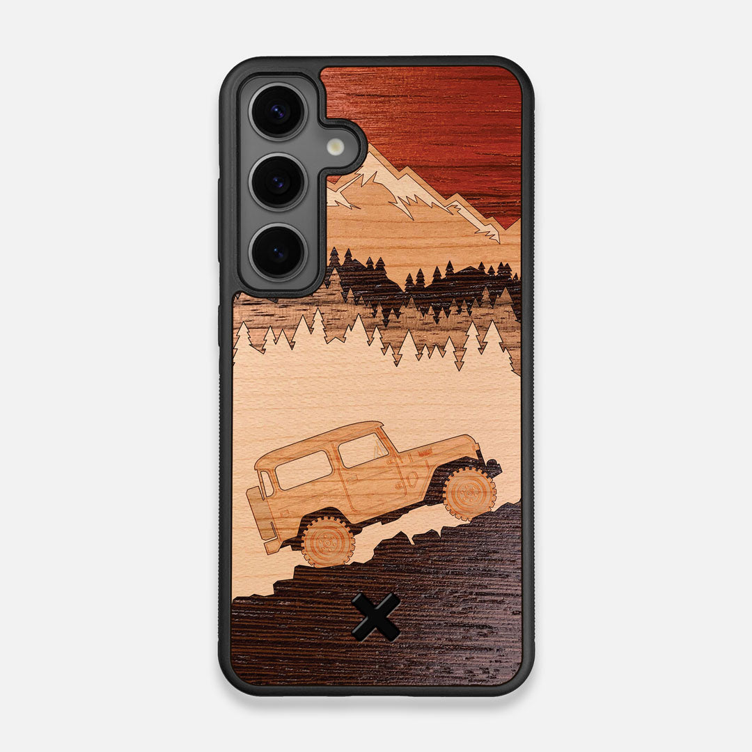 TPU/PC Sides of the Off-Road Wood Galaxy S25 Case by Keyway Designs