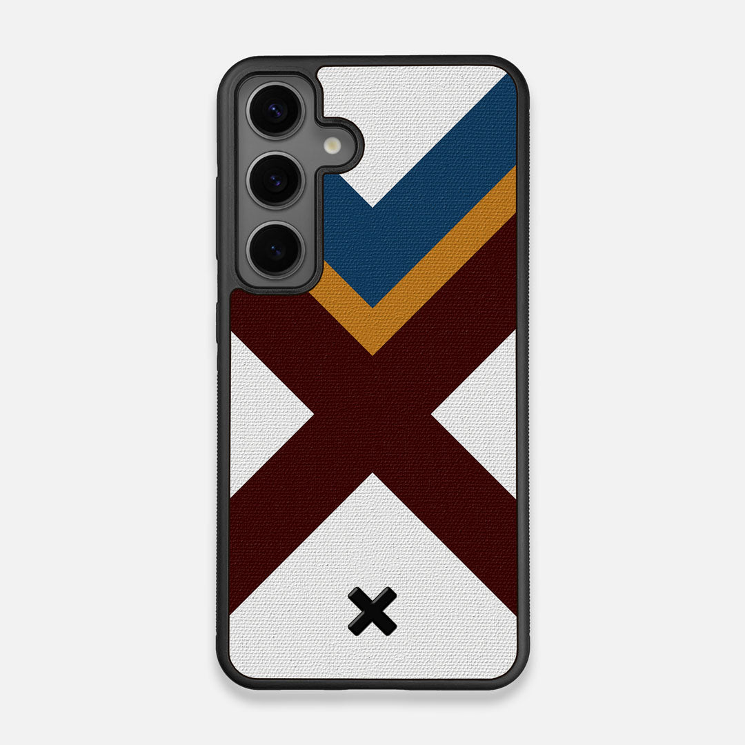 Front view of the Range Adventure Marker in the Wayfinder series UV-Printed thick cotton canvas Galaxy S25 Case by Keyway Designs