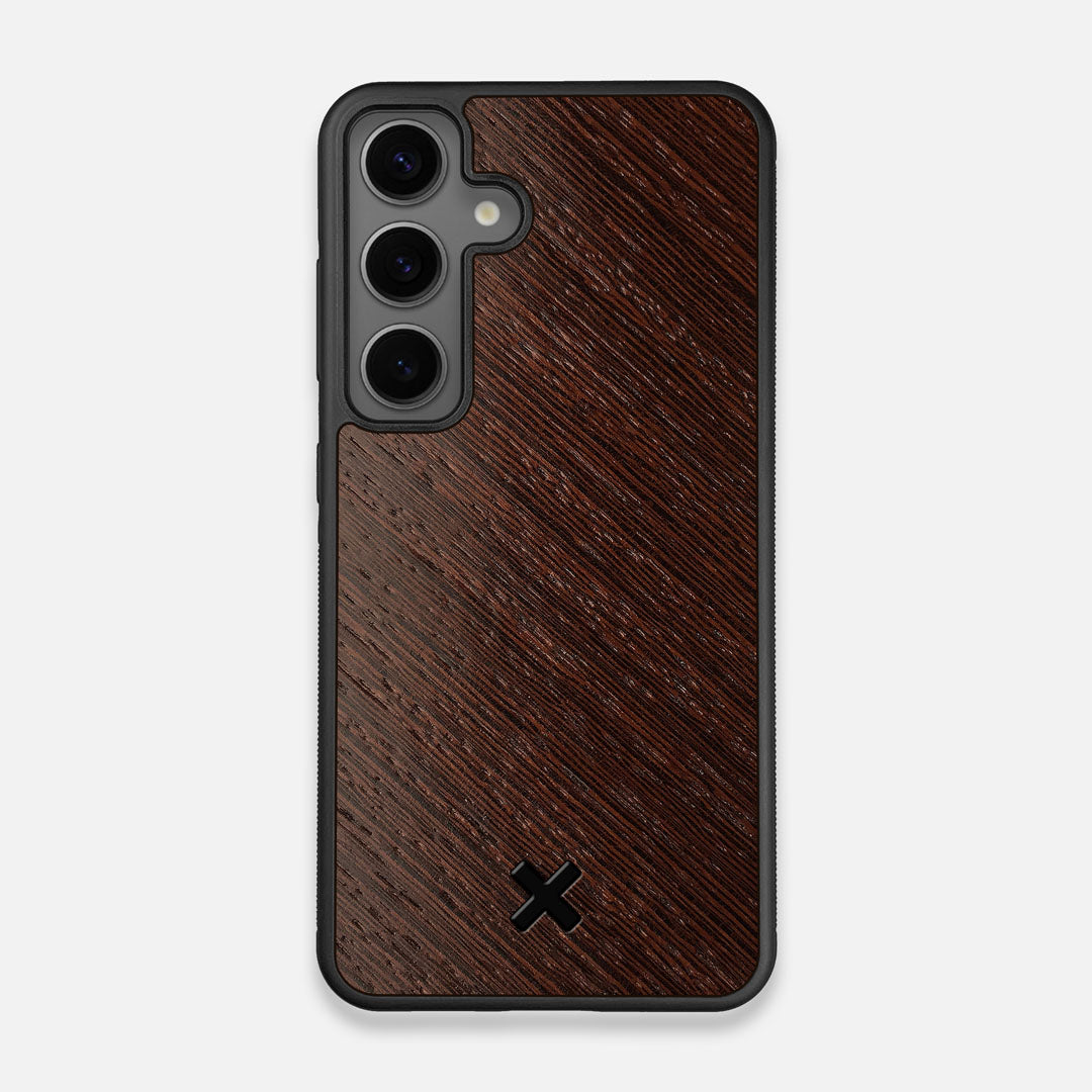 Front view of the Wenge Pure Minimalist Wood Galaxy S25 Case by Keyway Designs