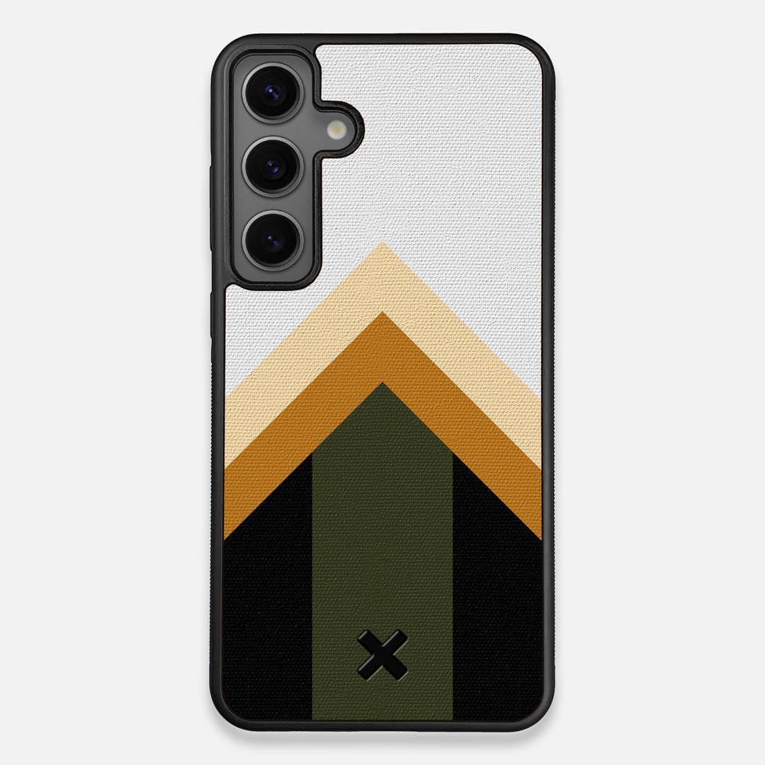 Front view of the Ascent Adventure Marker in the Wayfinder series UV-Printed thick cotton canvas Galaxy S25 Plus Case by Keyway Designs