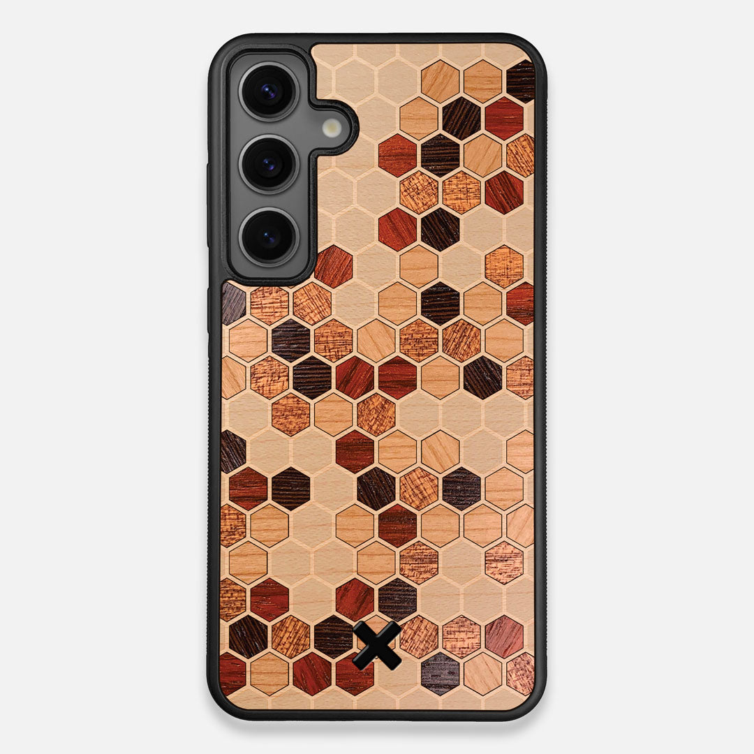 Front view of the Cellular Maple Wood Galaxy S25 Plus Case by Keyway Designs