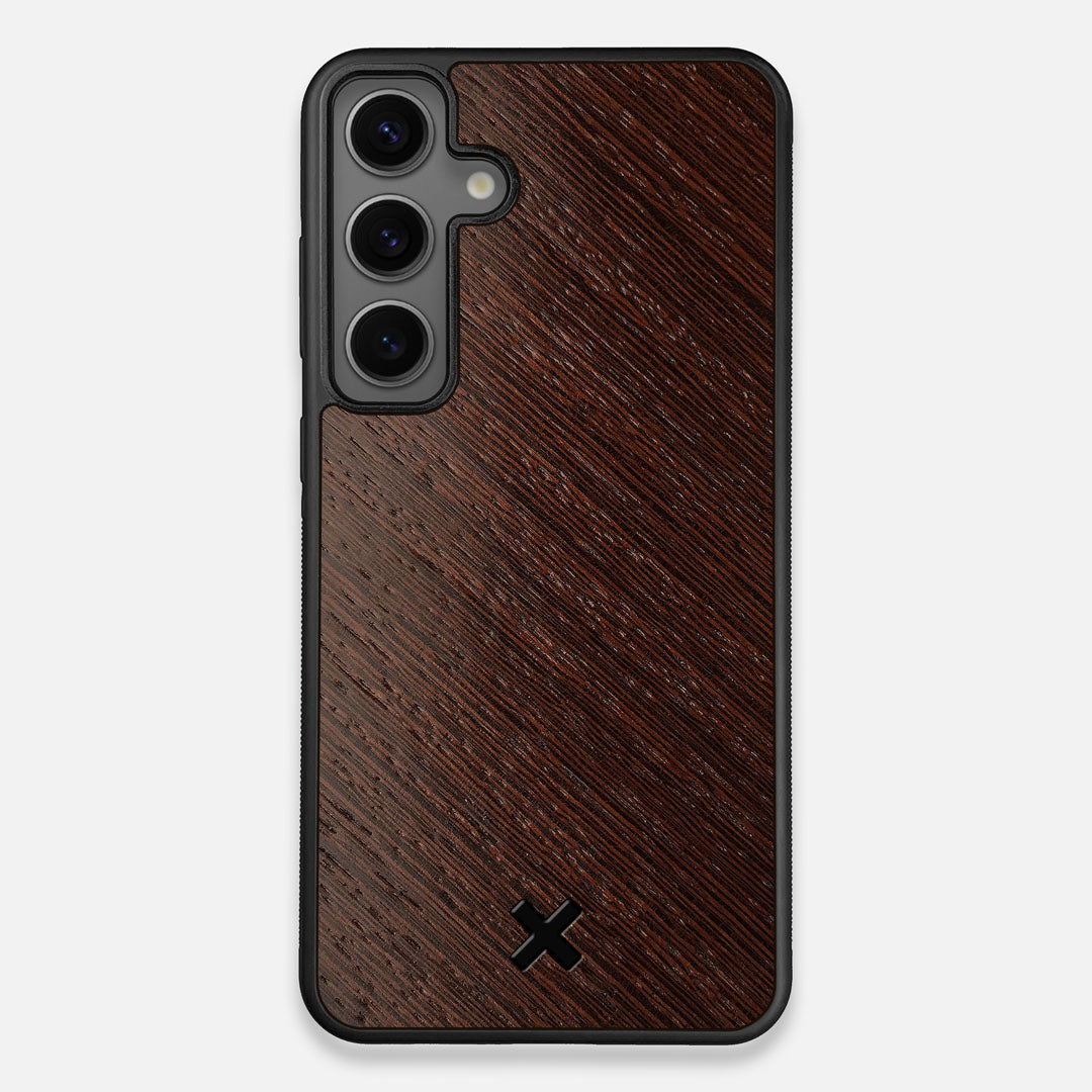 Front view of the Wenge Pure Minimalist Wood Galaxy S25 Plus Case by Keyway Designs