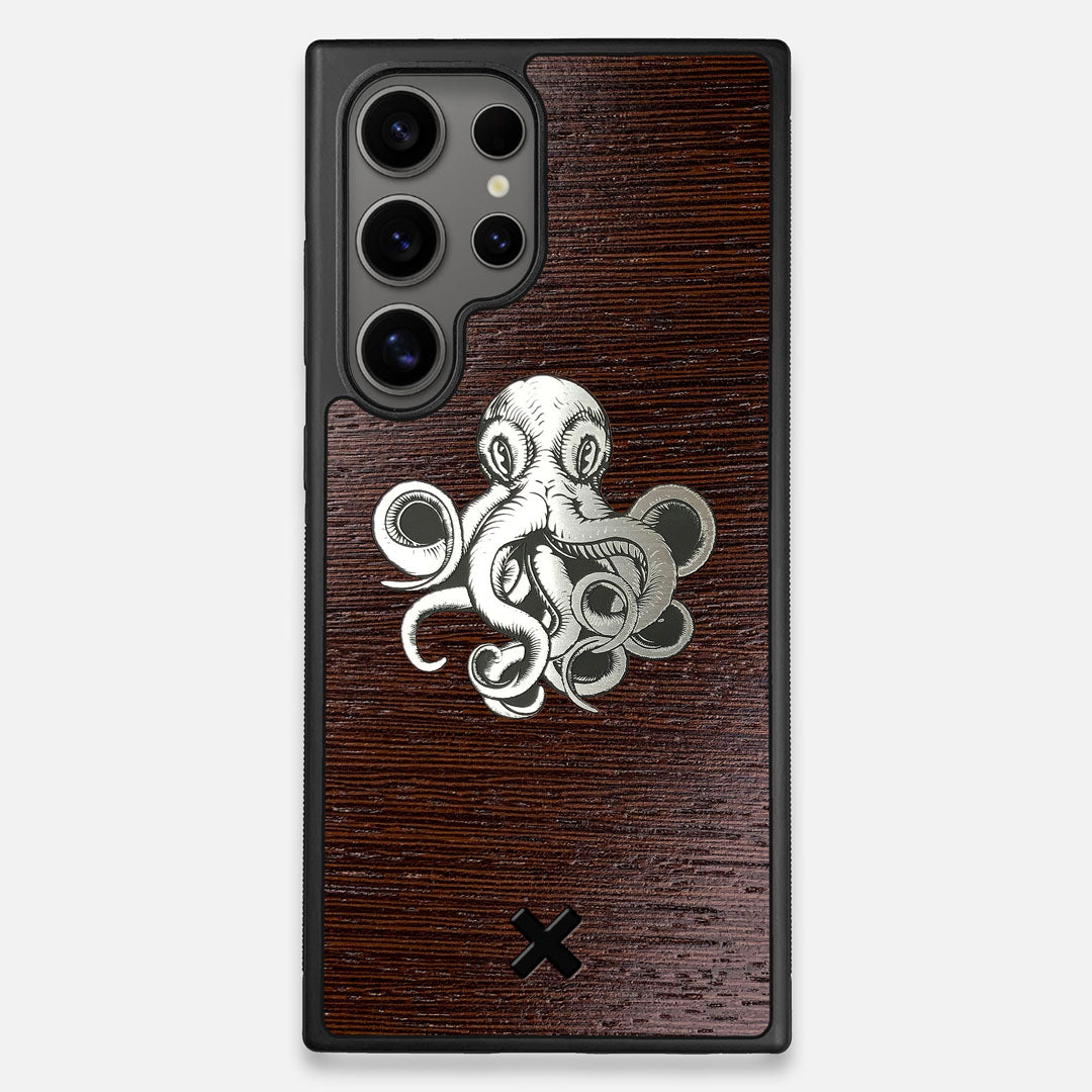 Front view of the Prize Kraken Wenge Wood Galaxy S25 Ultra Case by Keyway Designs