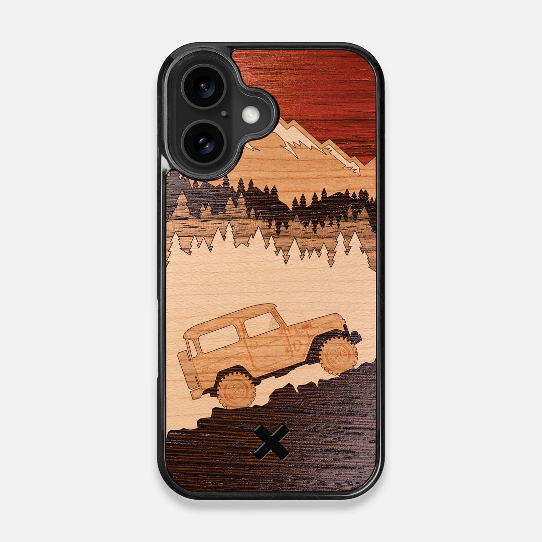 TPU/PC Sides of the Off-Road Wood iPhone 16 MagSafe Case by Keyway Designs