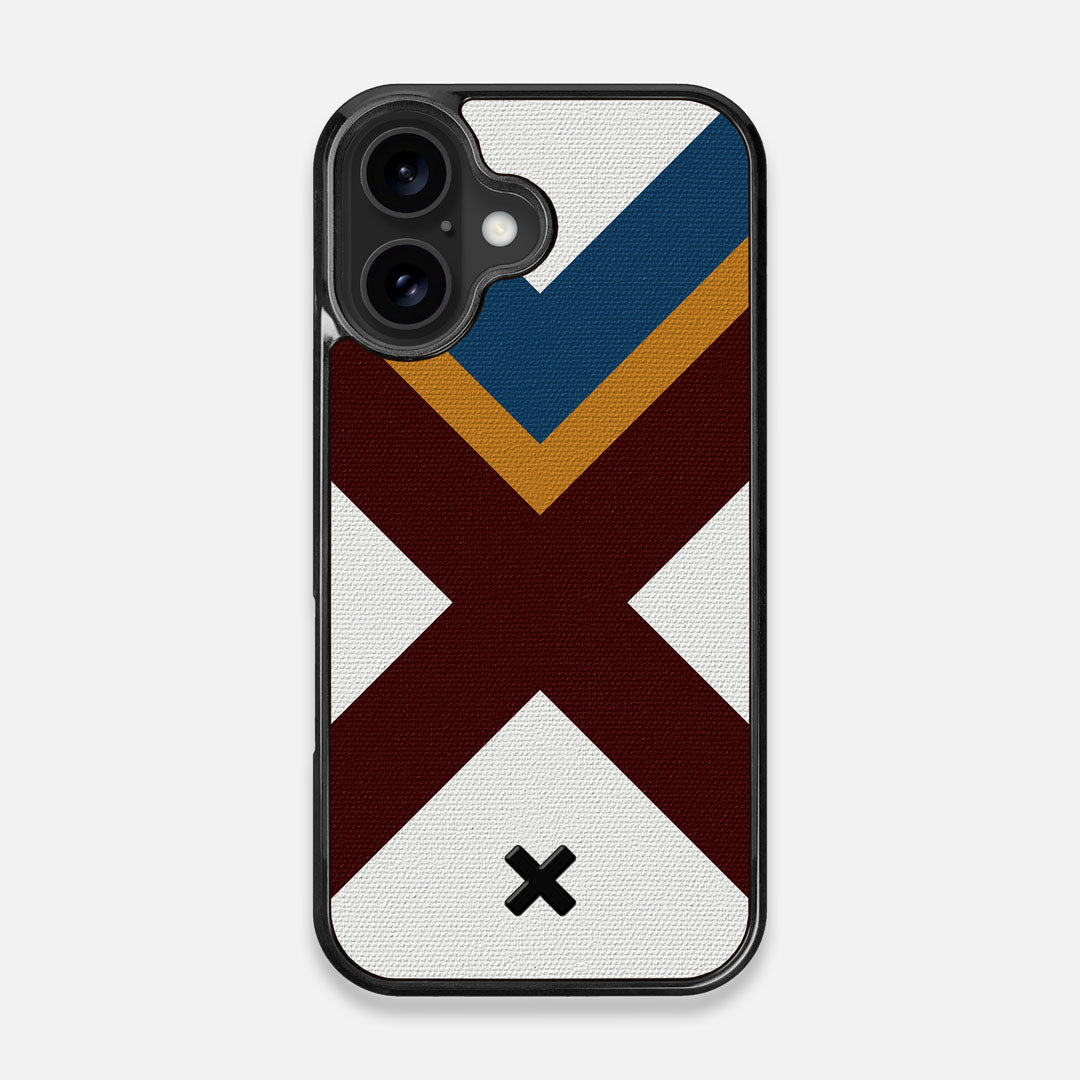 Front view of the Range Adventure Marker in the Wayfinder series UV-Printed thick cotton canvas iPhone 16 MagSafe Case by Keyway Designs