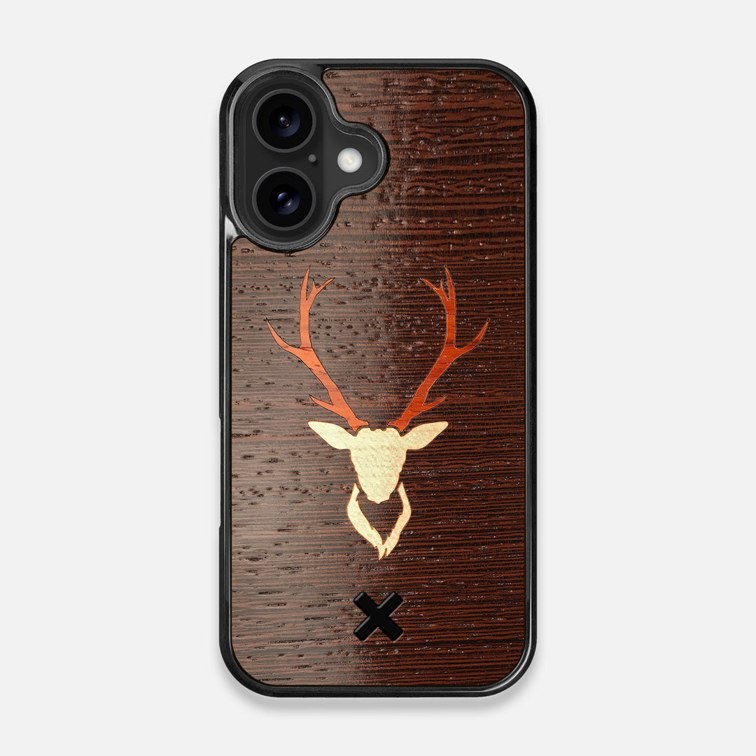 Front view of the Stag Wenge Wood iPhone 16 MagSafe Case by Keyway Designs