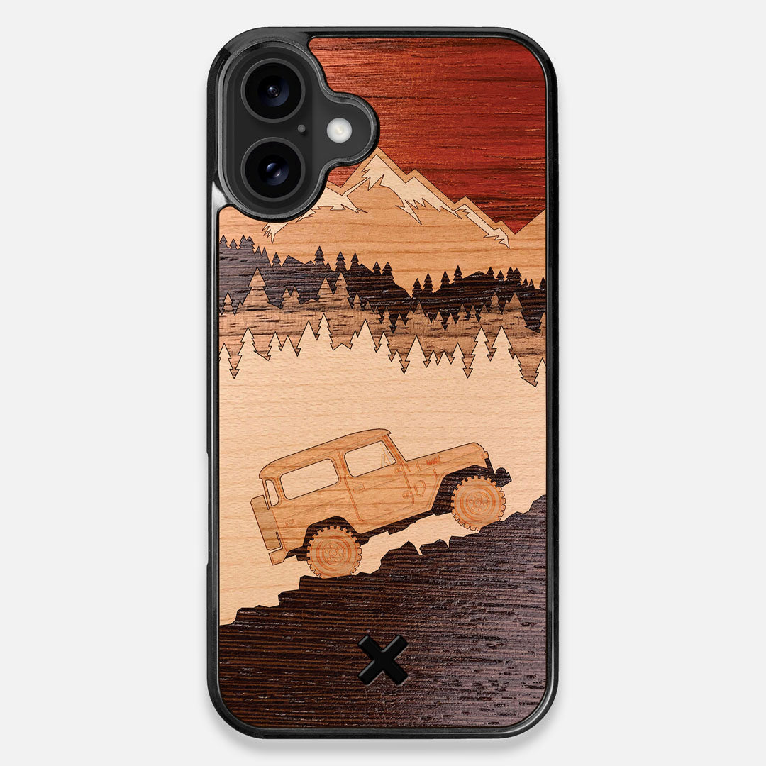 TPU/PC Sides of the Off-Road Wood iPhone 16 Plus MagSafe Case by Keyway Designs