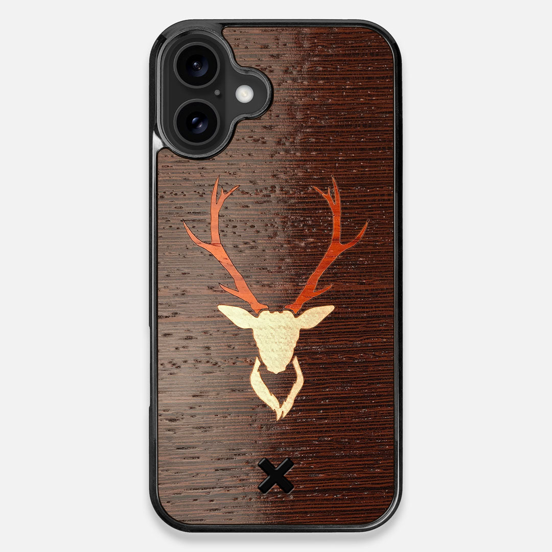 Front view of the Stag Wenge Wood iPhone 16 Plus MagSafe Case by Keyway Designs