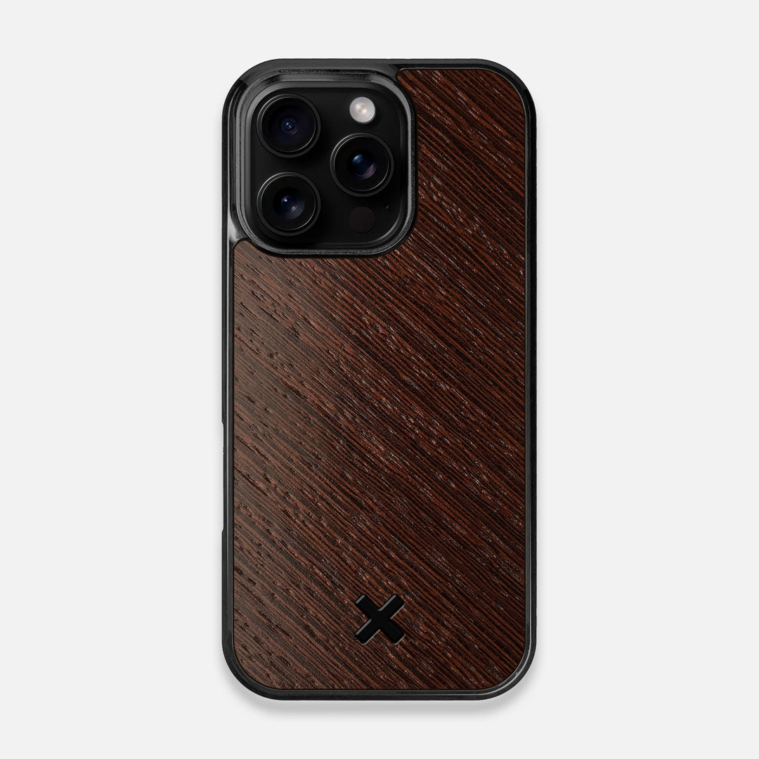 Front view of the Wednge Pure Minimalist Wood iPhone 16 Pro MagSafe Case by Keyway Designs