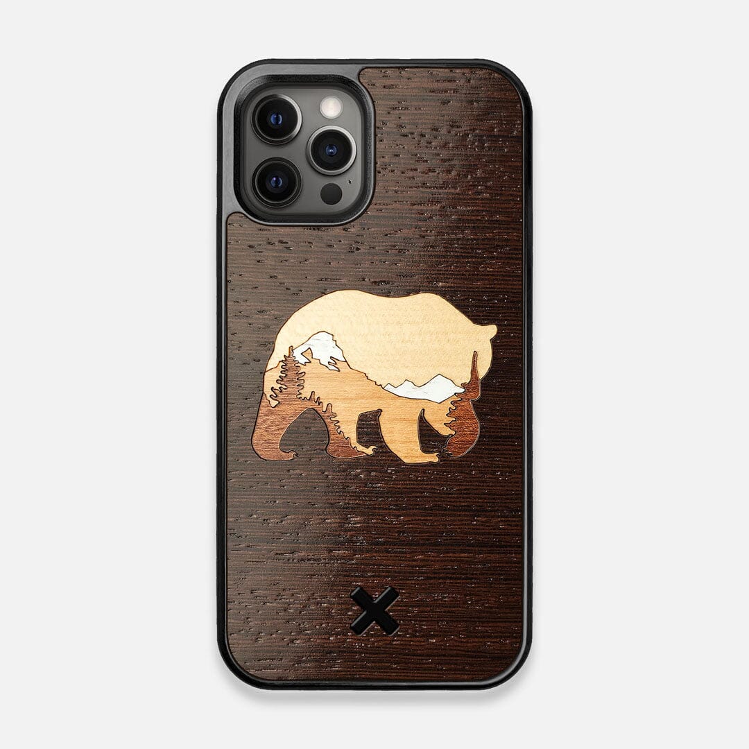 Bear Mountain  Handmade Wenge, Sapele, Maple, Cherry, and Walnut Wood iPhone  12 Pro Max Case by Keyway