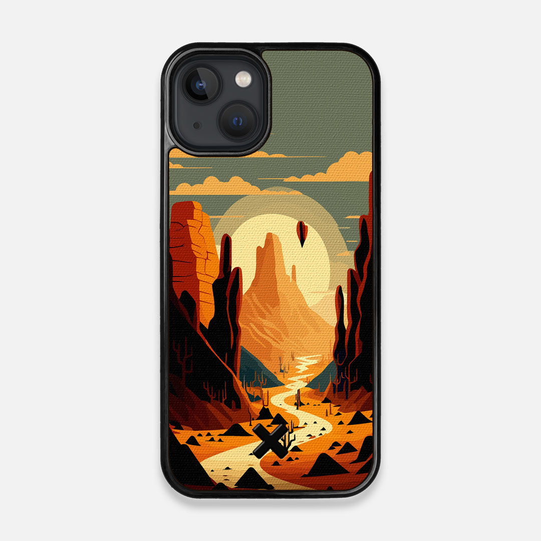 Trail  Wayfinder Series Handmade and UV Printed Cotton Canvas iPhone 15  MagSafe Case by Keyway