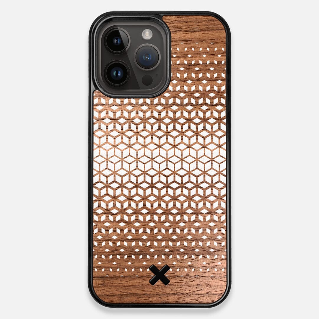 Keyscaper Louisville Cardinals Woodburned Brown Magnetic Case - iPhone 14 Pro Max