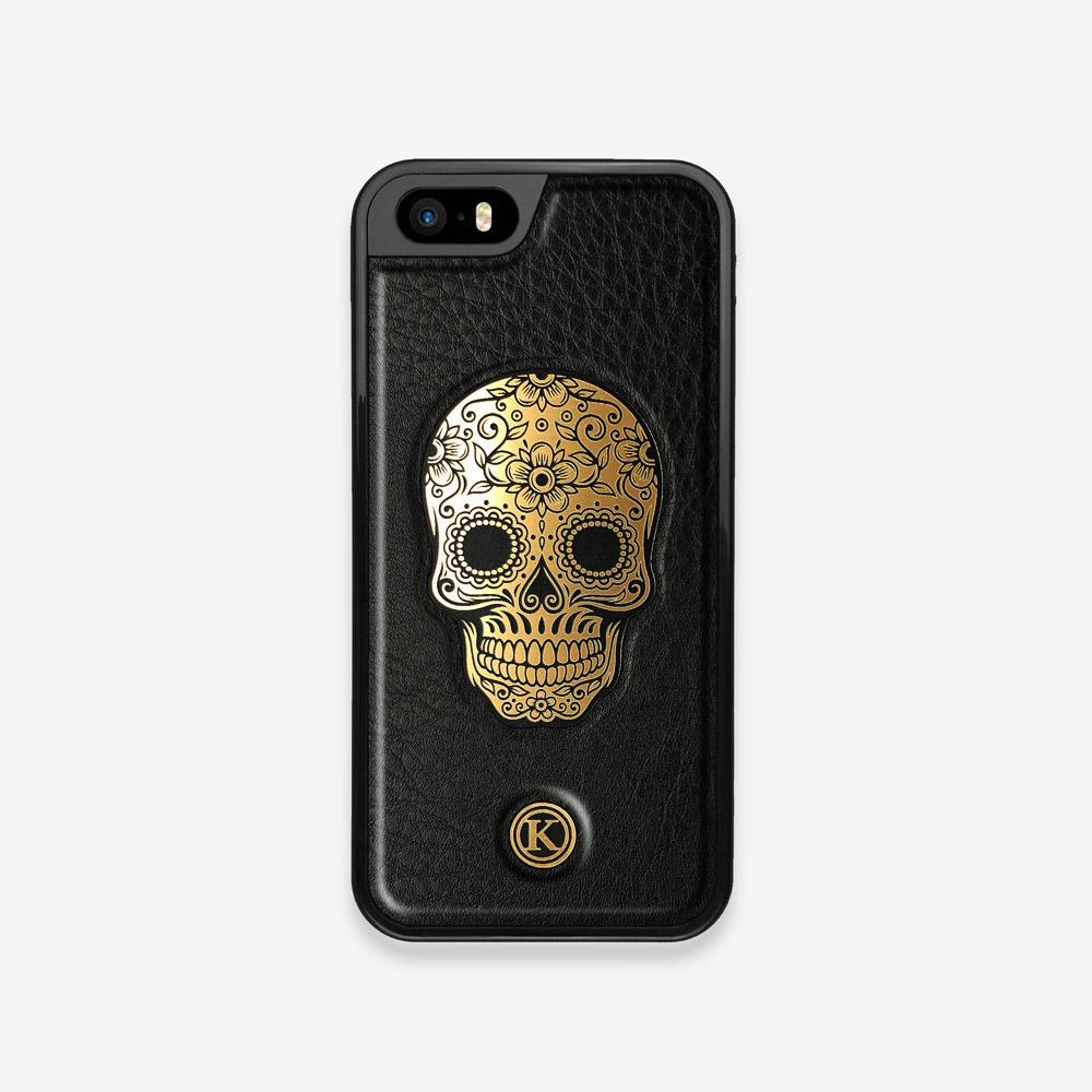 Auric | Handmade Gold & Black Leather 5 Case by Keyway