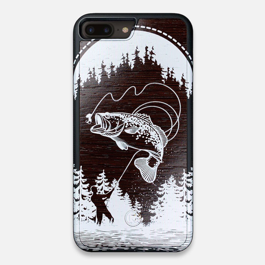 Angler Handmade and UV Printed Wenge Wood iPhone 7 8 Plus Case