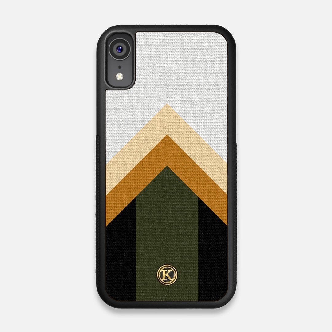 Camp  Wayfinder Series Handmade and UV Printed Cotton Canvas iPhone XR Case  by Keyway